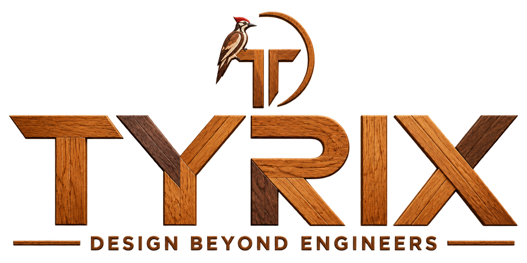 TYRIX — Design Beyond Engineers, woodpecker logo
